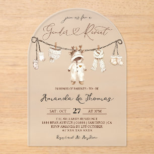 Invitación de Revelación de Género de Ropa Boho de