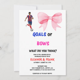 Invitación de Revelación de Género Goals o Bows