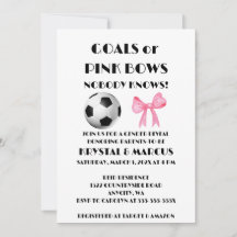 Invitación de Revelación de Género Goals o Lazos R