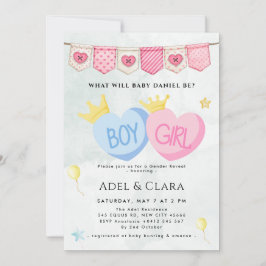 Invitación de Revelación de Género Niño o Niña