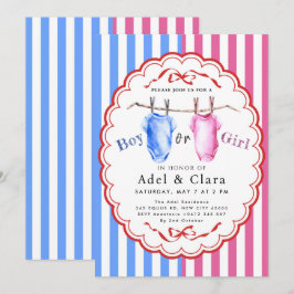 Invitación de Revelación de Género Niño o Niña