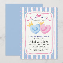 Invitación de Revelación de Género Niño o Niña