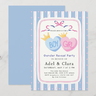 Invitación de Revelación de Género Niño o Niña