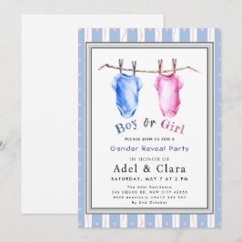 Invitación de Revelación de Género Niño o Niña