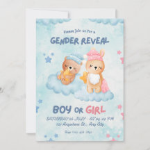 Invitación de Revelación de Género Ositos Lindos R
