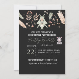 Invitación de Revelación de Género Staches o Pesta