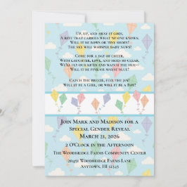 Invitación de Revelación de Género Sube, Sube y Vu