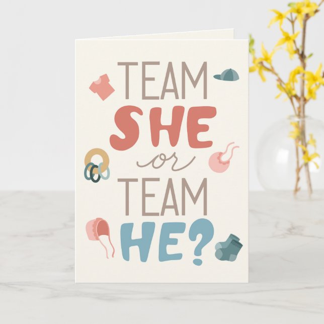Invitación de revelación de género: ¿Team Ella o T (flor amarilla)