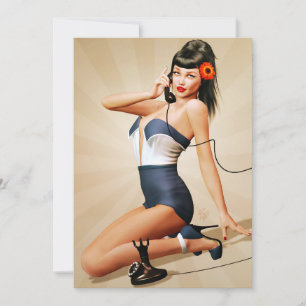 Invitación de Ringy Dingy Pin Up Party