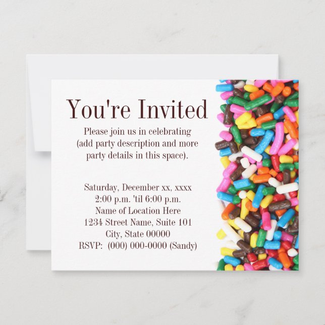 Invitación de rociadores (Anverso)