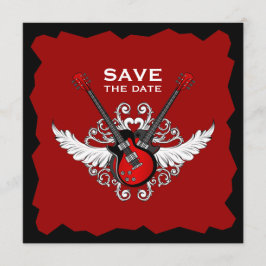 invitación de Rock 'n' Roll Save the Date