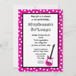 Invitación de Rockstar 5x7