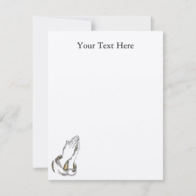 Invitación de rogación del personalizado del oro (Anverso)