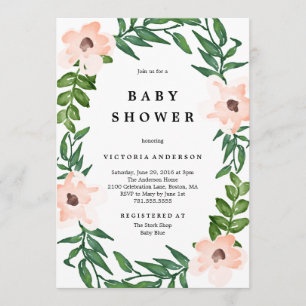 Invitación de Romantic Vines Baby Shower