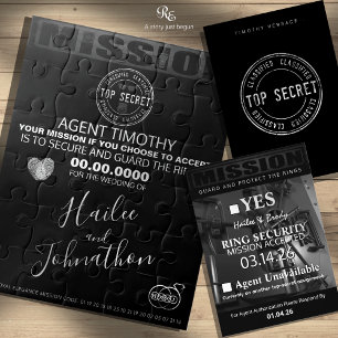 Invitación de rompecabezas de imágenes ocultas de 