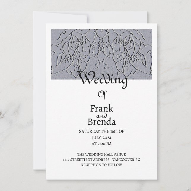 Invitación de Rosa de piedra (Anverso)