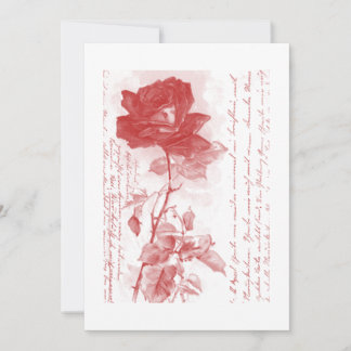 Invitación de Rosa Roja