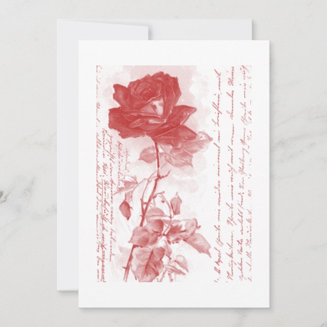 Invitación de Rosa Roja (Anverso)