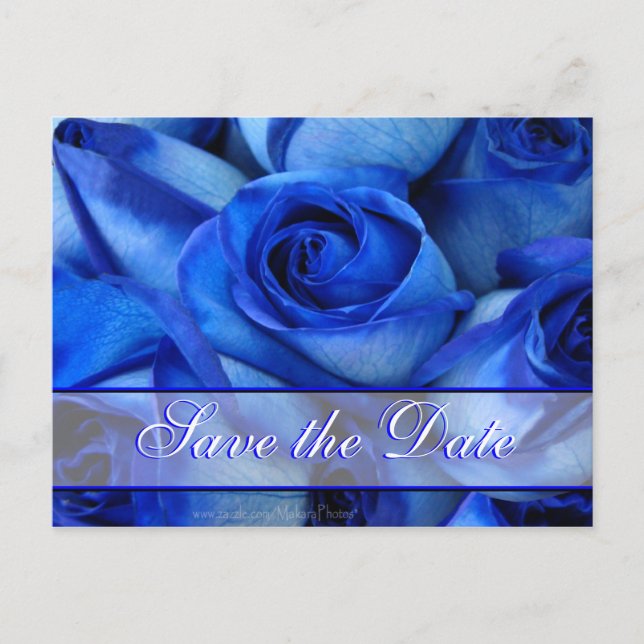 Invitación de Rosas Azules-personalizado (Anverso)