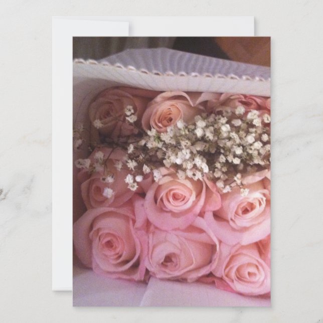 Invitación de rosas rosas rosas rosas rosas (Anverso)