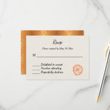 Invitación de RSVP de boda hindú india