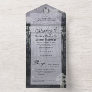 Invitación de RSVP de Moody Medieval All in One We