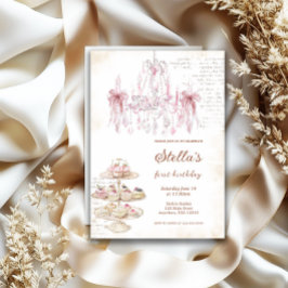 Invitación de Rubor Pink Marie Antoinette