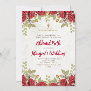 Invitación de ruta de acceso de Akhand y invitació