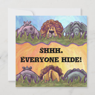 Invitación de Safari Surprise Party