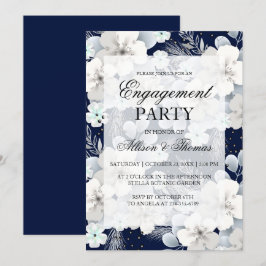 Invitación de sakura de flor blanca por parte del 