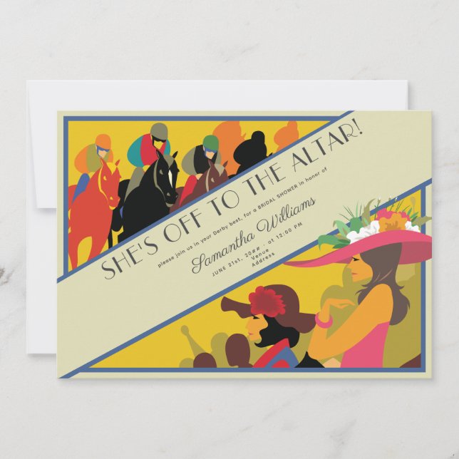 Invitación De Salida A La Carreras De Caballos Altar Derby Br (Anverso)