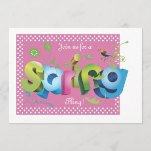 Invitación de salto de primavera