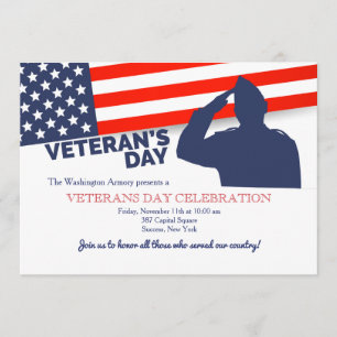Invitación de Saludo del Día del Veterano