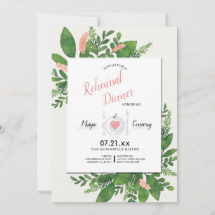 Invitación de saludo floral