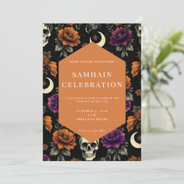 Invitación de Samhain | Día de Muertos | Halloween