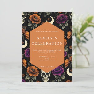 Invitación de Samhain Día de Muertos Halloween