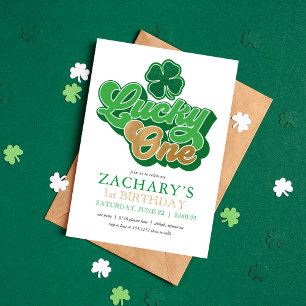 Invitación de San Patricio por un primer cumpleaño