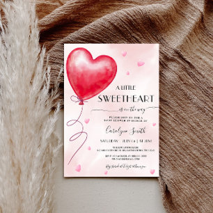 Invitación de San Valentín Baby Shower