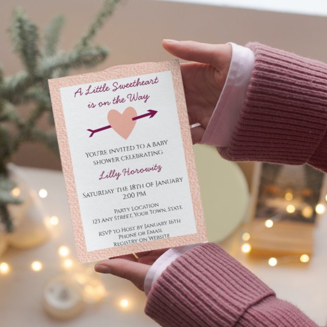 Invitación de San Valentín Baby Shower (Subido por el creador)