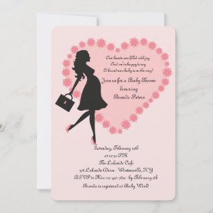 Invitación de San Valentín Baby Shower