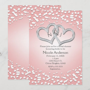 Invitación de San Valentín de Corazones Entrelazad