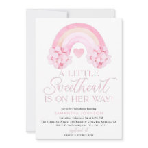 Invitación de San Valentín, tarjeta Baby Shower de