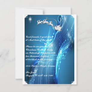 Invitación de Santa Claus a la fiesta de la ola az