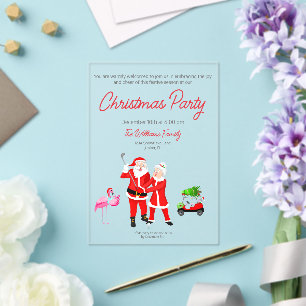 Invitación de Santa Claus Golf Swing