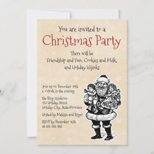 Invitación de Santa Vieja (Anverso)