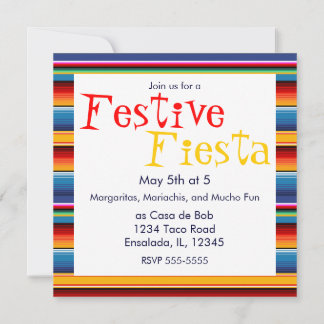 Invitación de Sarape Cinco de Mayo