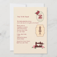 Invitación de Sastra Vintage