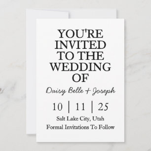 Invitación de Save The Date