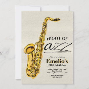 Invitación de Saxofón de Jazz
