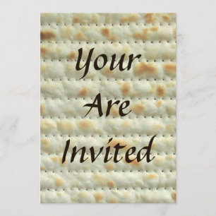 Invitación de Séder de Pascua Matzoh